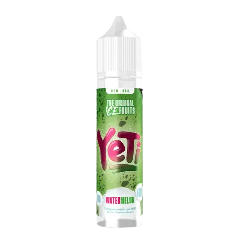 YETI | ICE-AROMEN | SHORTFILL 60 ML | 50 ML LIQUID | VERY COOL YETI_DE_10ML_AROMA_0MG_WATERMELON