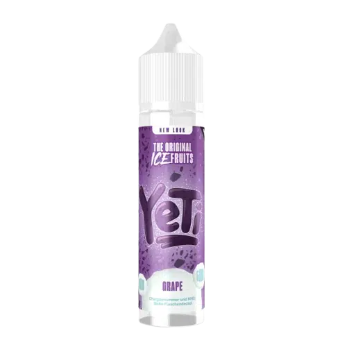 YETI | ICE-AROMEN | SHORTFILL 60 ML | 50 ML LIQUID | VERY COOL YETI_DE_10ML_AROMA_0MG_GRAPE
