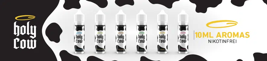 HOLY COW | LONGFILL 60 ML | 10 ML AROMA | BESTE MILCHSHAKES HOLY COW_AROMA_BANNER