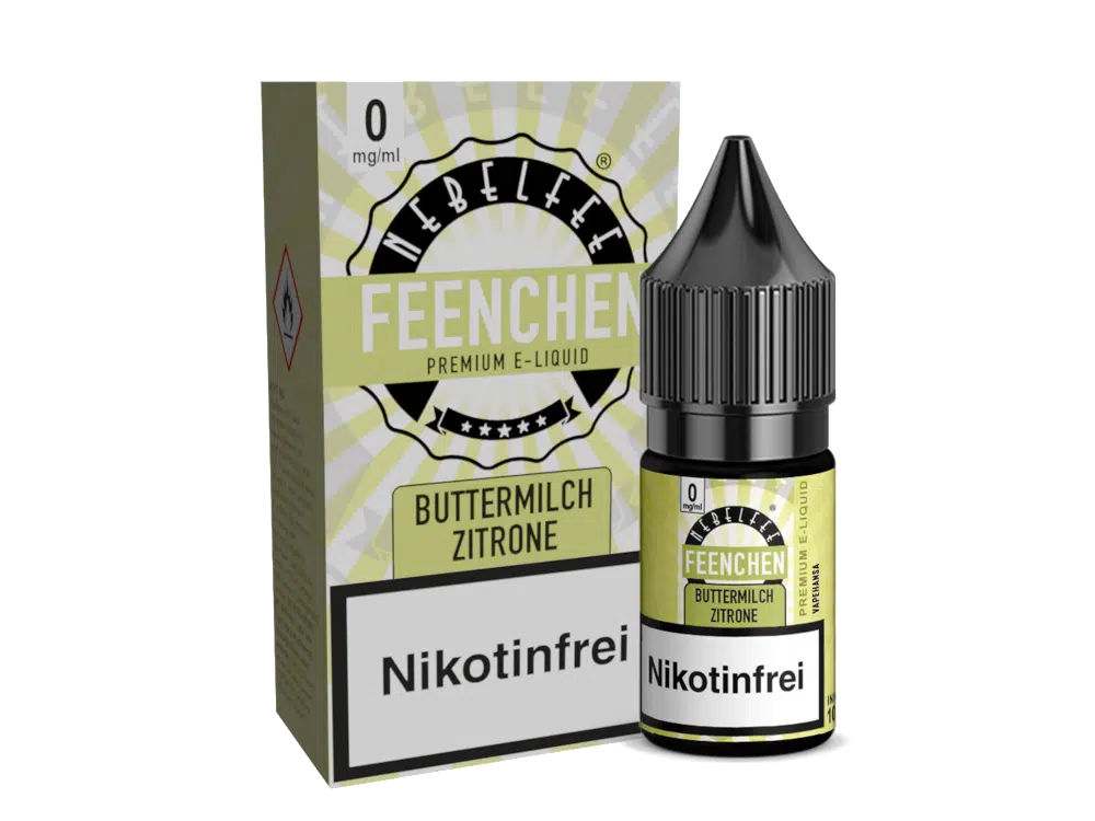 NEBELFEE FEENCHEN | NIC SALT | 10 ML | 0, 10, 20 MG | STARK NACHGEFRAGT NEBELFEE-NICSALT-BUTTERMILCH-ZITRONE-0MG