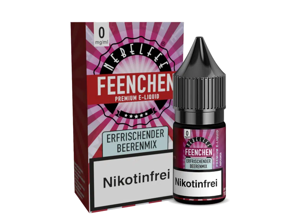 NEBELFEE FEENCHEN | NIC SALT | 10 ML | 0, 10, 20 MG | STARK NACHGEFRAGT NEBELFEE-NICSALT-ERFRISCHENDER-BEERENMIX-0MG