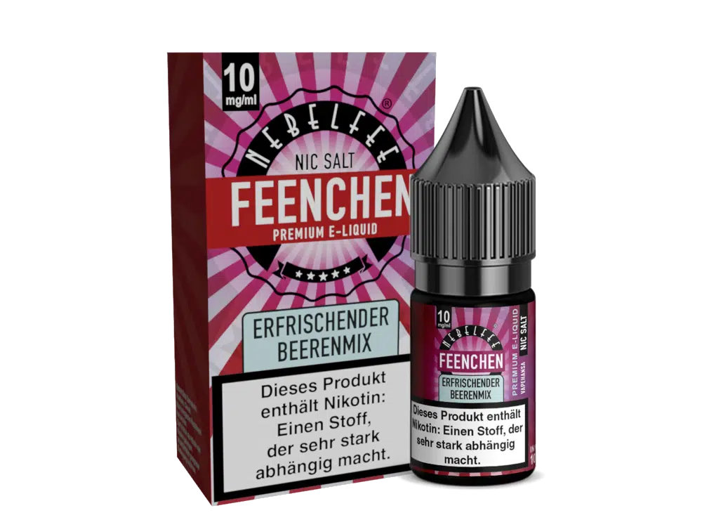 NEBELFEE FEENCHEN | NIC SALT | 10 ML | 0, 10, 20 MG | STARK NACHGEFRAGT NEBELFEE-NICSALT-ERFRISCHENDER-BEERENMIX-10MG