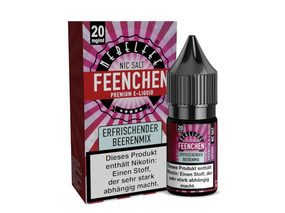 NEBELFEE FEENCHEN | NIC SALT | 10 ML | 0, 10, 20 MG | STARK NACHGEFRAGT NEBELFEE-NICSALT-ERFRISCHENDER-BEERENMIX-20MG