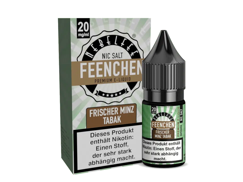 NEBELFEE FEENCHEN | NIC SALT | 10 ML | 0, 10, 20 MG | STARK NACHGEFRAGT NEBELFEE-NICSALT-FRISCHER-MINZTABAK-20MG
