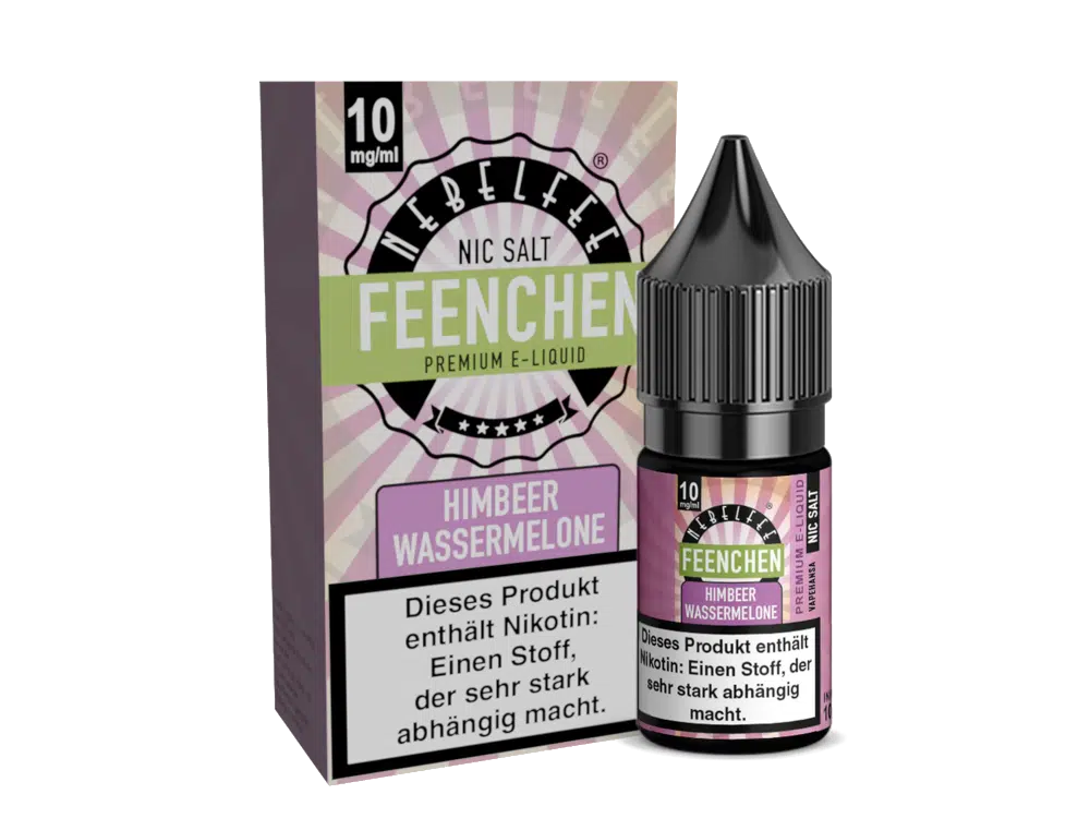 NEBELFEE FEENCHEN | NIC SALT | 10 ML | 0, 10, 20 MG | STARK NACHGEFRAGT NEBELFEE-NICSALT-HIMBEER-WASSERMELONE-10MG