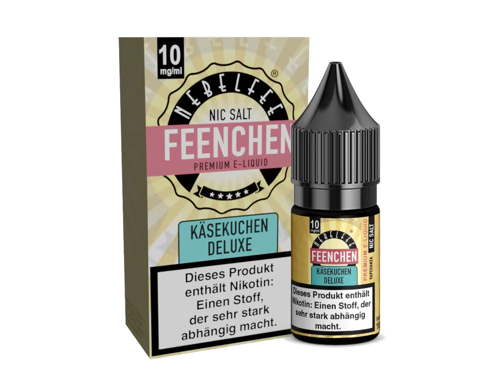 NEBELFEE FEENCHEN | NIC SALT | 10 ML | 0, 10, 20 MG | STARK NACHGEFRAGT NEBELFEE-NICSALT-KAESEKUCHEN-DELUXE-10MG