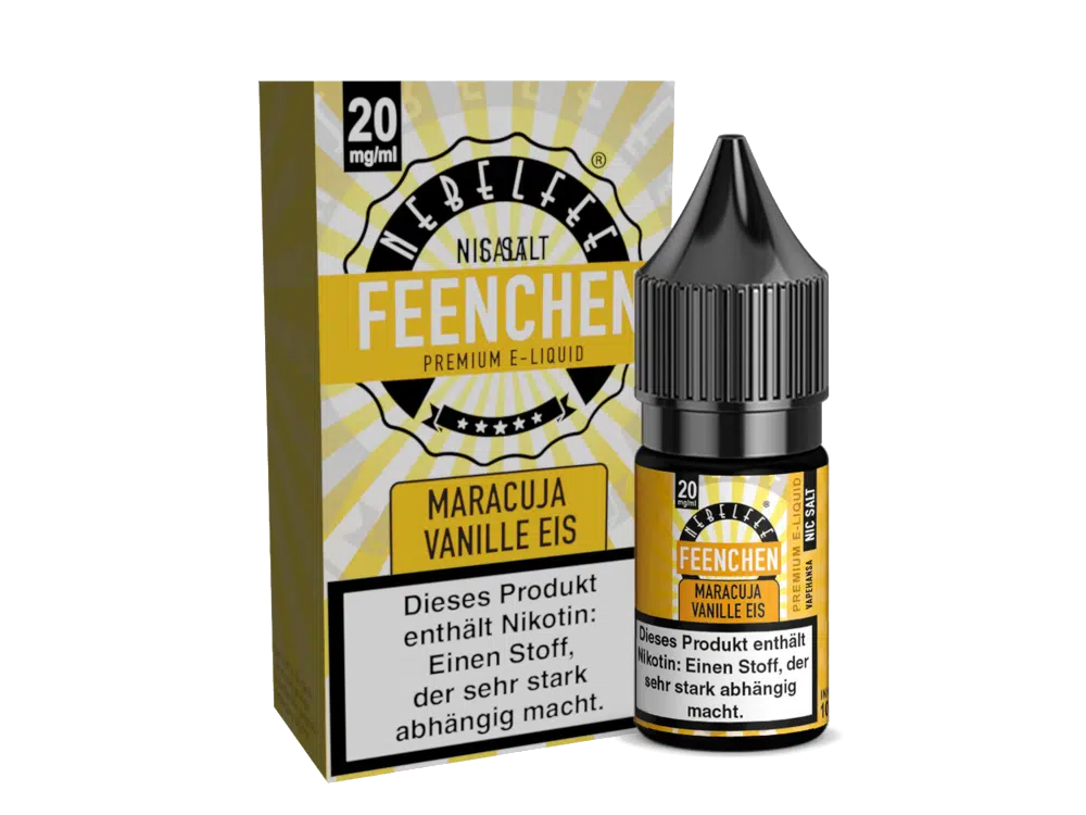 NEBELFEE FEENCHEN | NIC SALT | 10 ML | 0, 10, 20 MG | STARK NACHGEFRAGT NEBELFEE-NICSALT-MARACUJA-VANILLEEIS-20MG