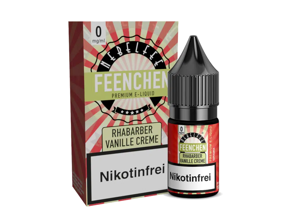 NEBELFEE FEENCHEN | NIC SALT | 10 ML | 0, 10, 20 MG | STARK NACHGEFRAGT NEBELFEE-NICSALT-RHABARBER-VANILLECREME-0MG