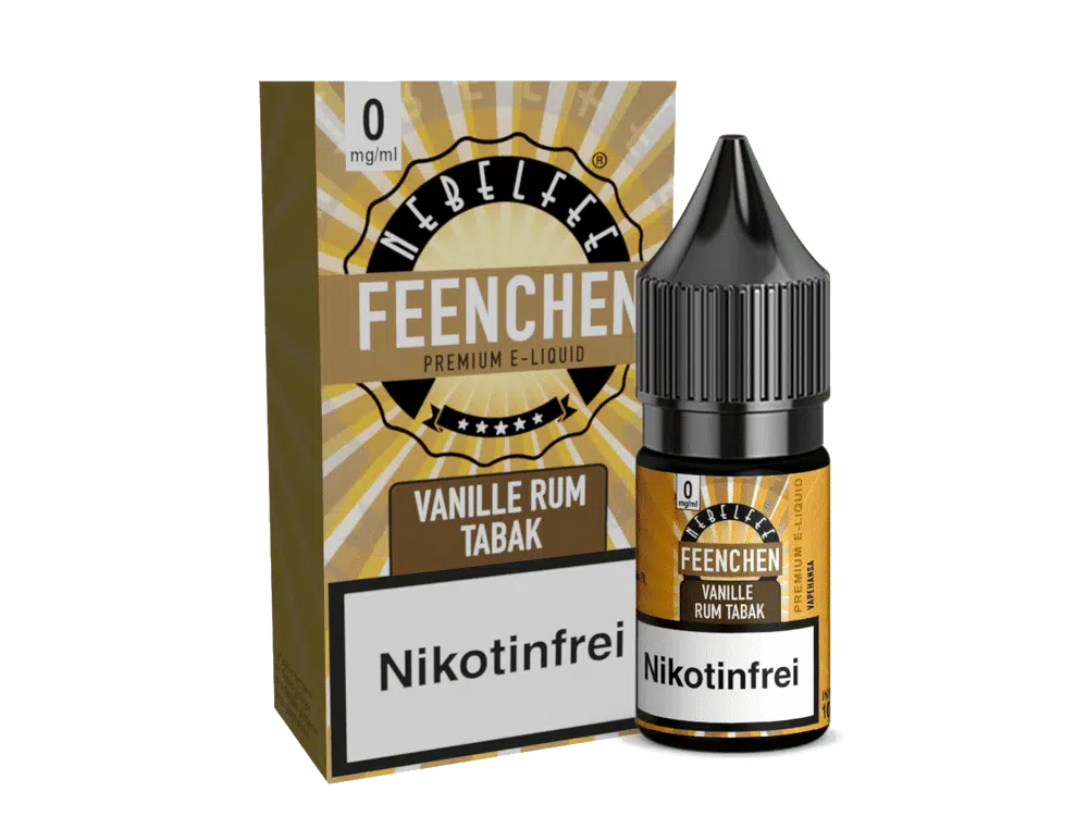 NEBELFEE FEENCHEN | NIC SALT | 10 ML | 0, 10, 20 MG | STARK NACHGEFRAGT NEBELFEE-NICSALT-VANILLE-RUM-TABAK-0MG