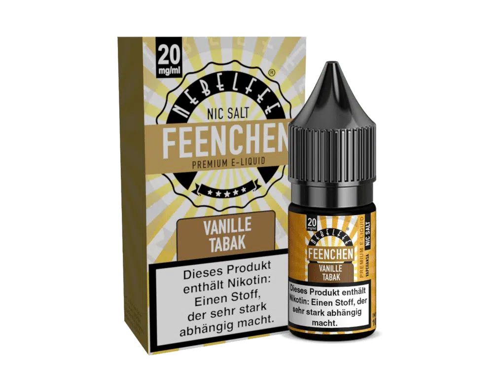 NEBELFEE FEENCHEN | NIC SALT | 10 ML | 0, 10, 20 MG | STARK NACHGEFRAGT NEBELFEE-NICSALT-VANILLE-TABAK-20MG