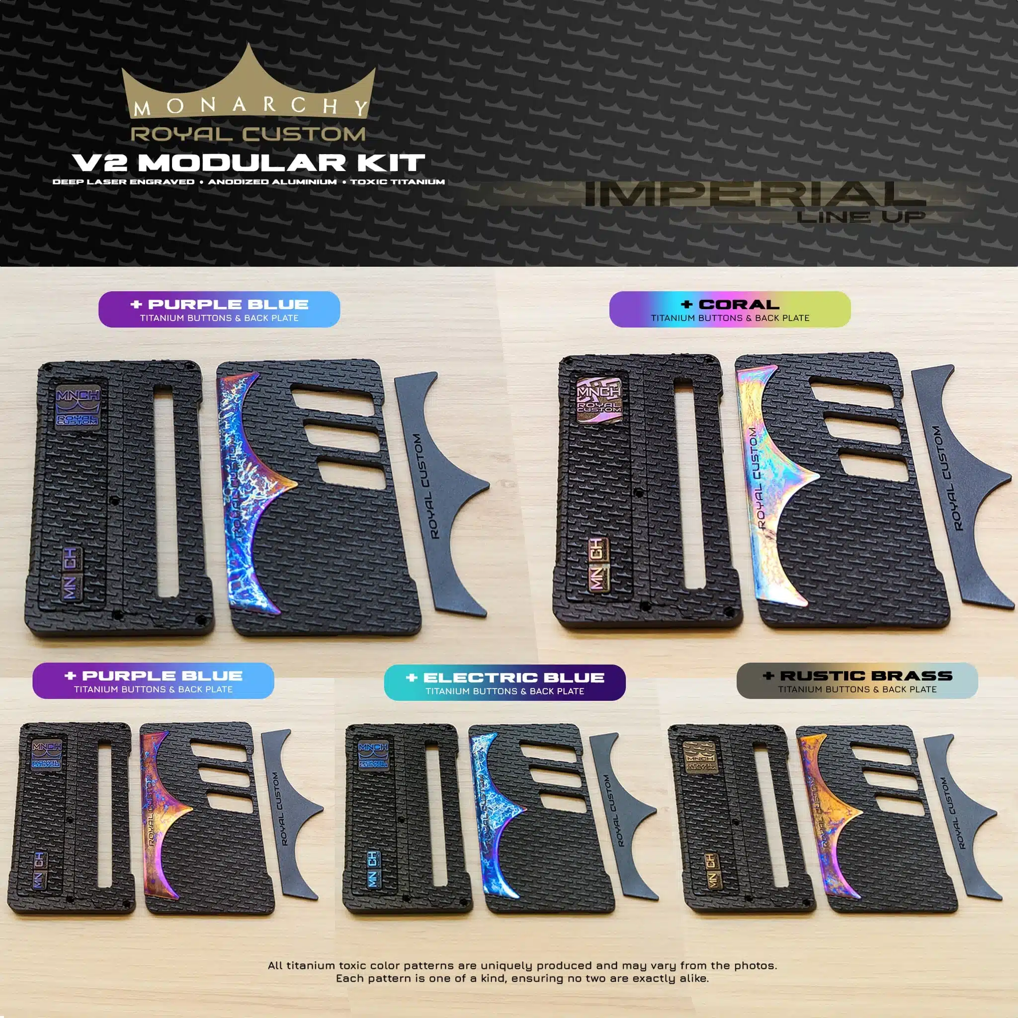 V2 MODULAR PANEL KIT LUXUS EDITION | MONARCHY X ROYAL CUSTOMS | ABSOLUT LIMITIERT ROYAL CUSTOM X MNCH_V2 MODULAR KIT IMPERIAL