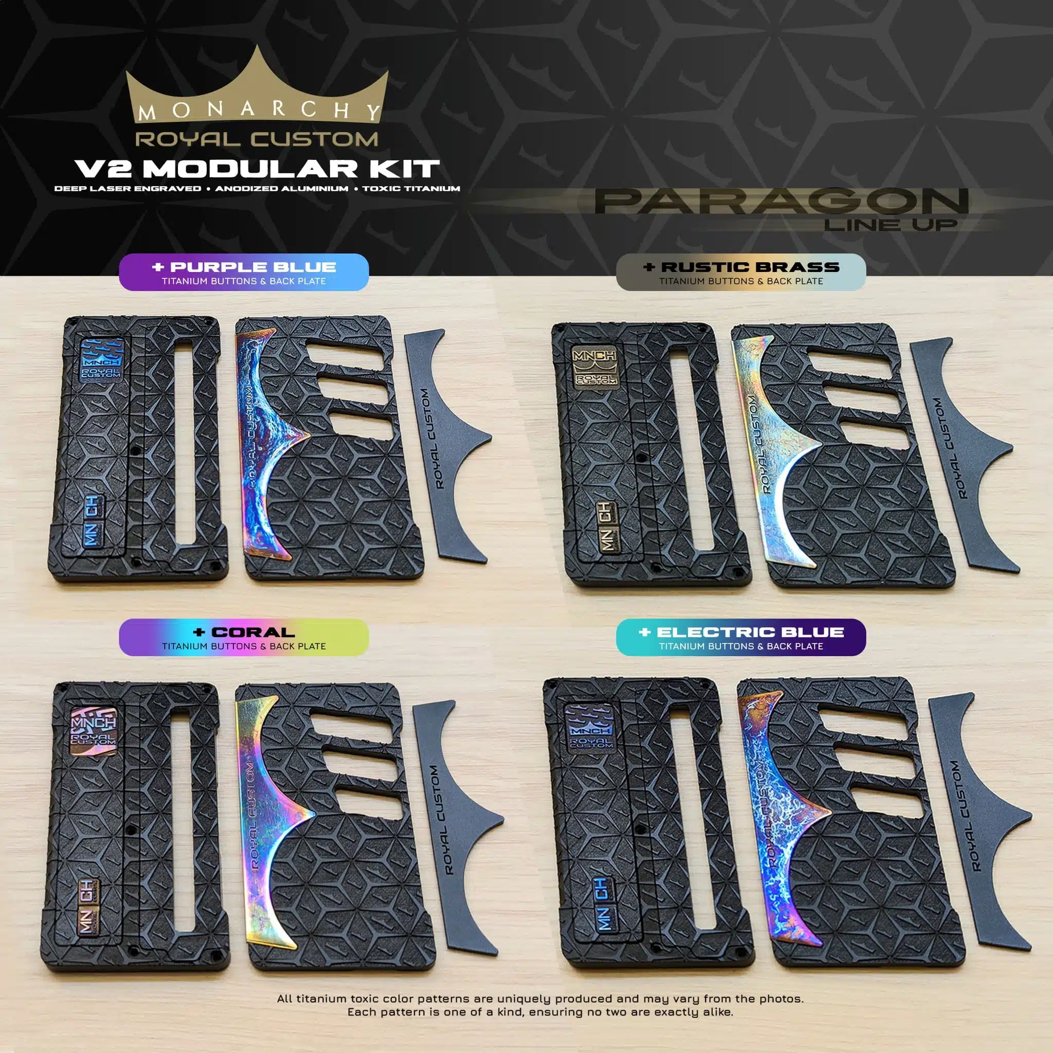 V2 MODULAR PANEL KIT LUXUS EDITION | MONARCHY X ROYAL CUSTOMS | ABSOLUT LIMITIERT ROYAL CUSTOM X MNCH_V2 MODULAR KIT PARAGON
